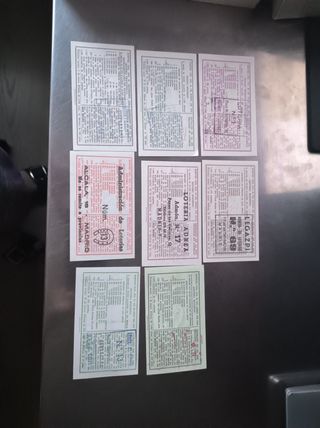 Lotería Nacional: 12 billetes antiguos