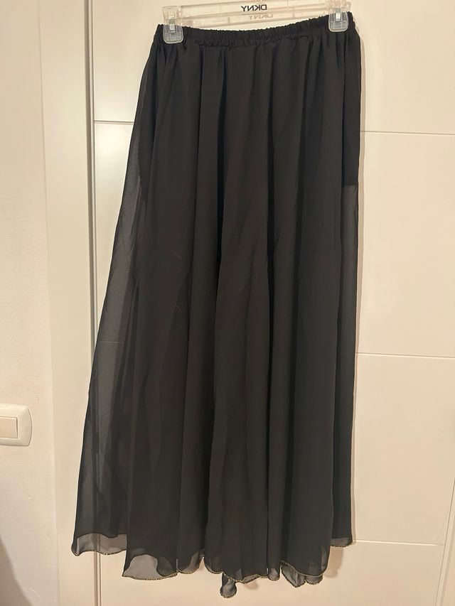 Falda Danza del Vientre Negra talla 42 elastica.