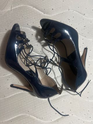 Sandalias Zara azul marino 37