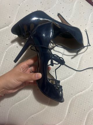 Sandalias Zara azul marino 37