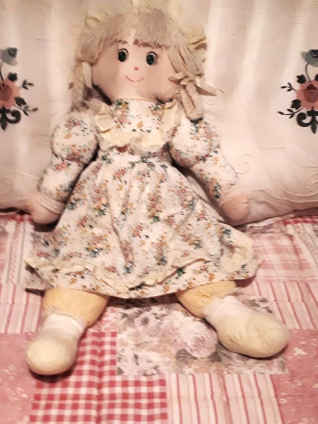 Muñeca artesanal Trapo Vintage - Grande y Ligera