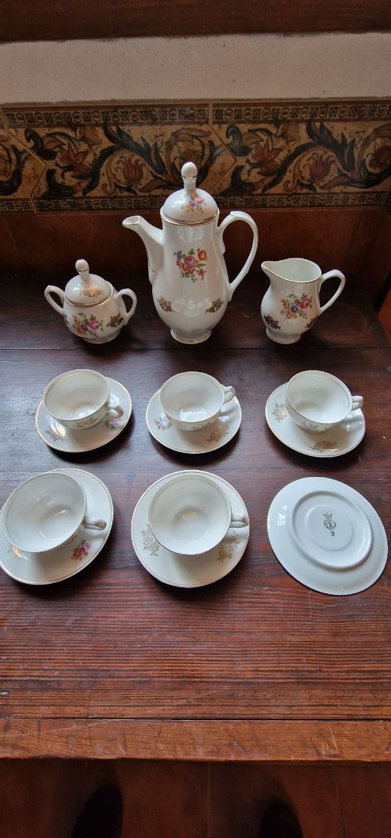 Juego café inglés porcelana