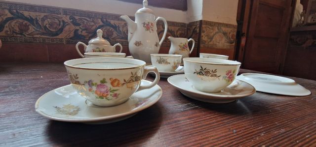 Juego café inglés porcelana