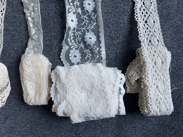 Encajes antiguos - 5 piezas