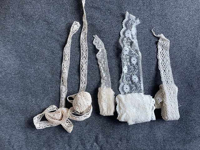 Encajes antiguos - 5 piezas