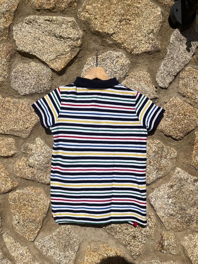 2 polos niño - rojo y rayas