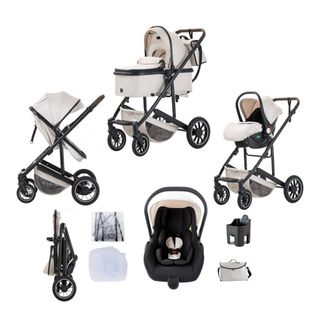 Carrito bebé completo beige, sin estrenar