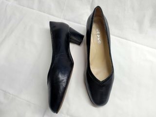 Zapatos "Olma ancha"piel negra n39
