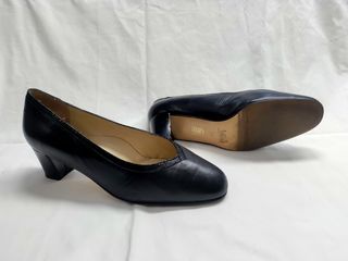 Zapatos "Olma ancha"piel negra n39