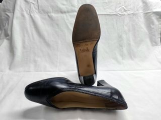 Zapatos "Olma ancha"piel negra n39