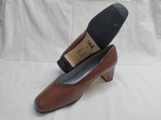 Zapatos Piel "olma ancha" Marrón - Talla 39