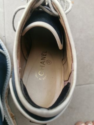 Zapatos Chanel - Azul y Blanco