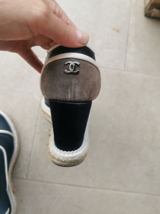 Zapatos Chanel - Azul y Blanco