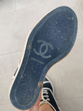 Zapatos Chanel - Azul y Blanco