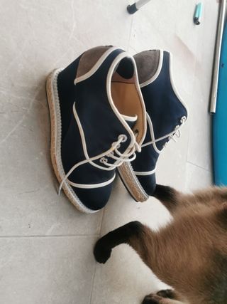 Zapatos Chanel - Azul y Blanco