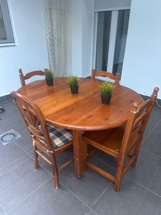 Mesa madera terraza - extensible