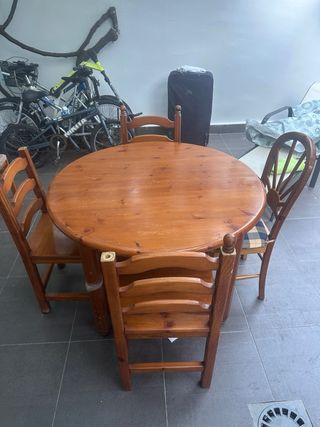 Mesa madera terraza - extensible