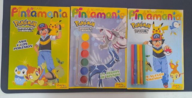3 libros Pokemon diamante perla nuevos