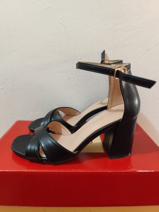 Sandali tacco nero 36