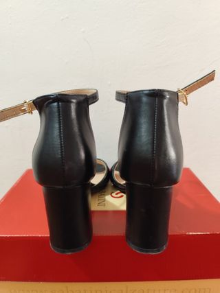 Sandali tacco nero 36