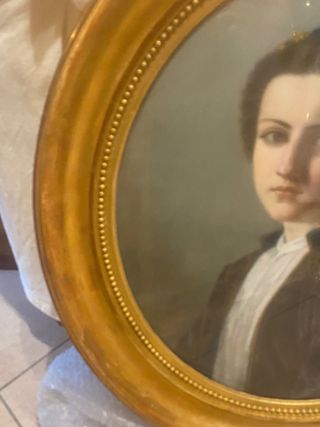 Quadro donna a pastello