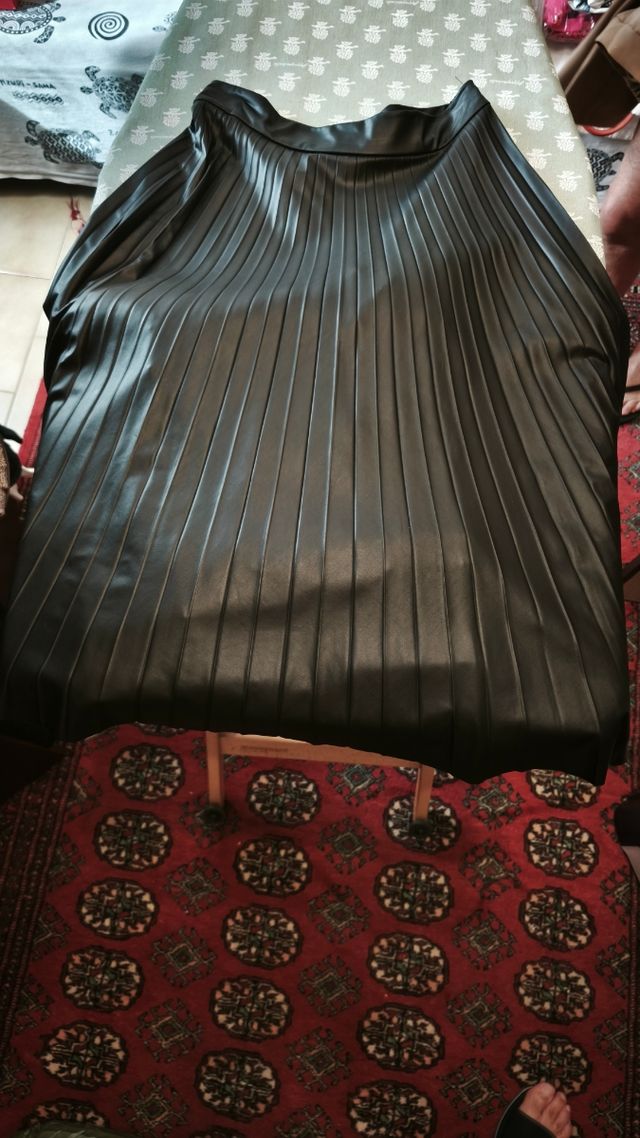 Gonna plissettata nera Tezenis