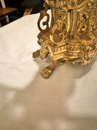 Candelabro bronce barroco antiguo