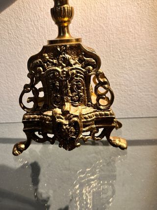 Candelabro bronce barroco antiguo