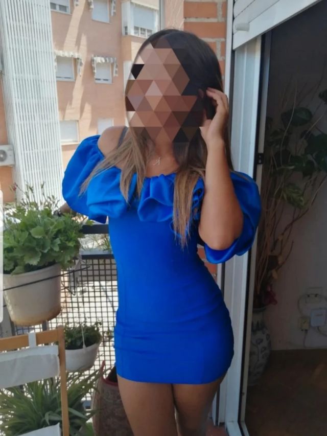 Vestido azul invitado