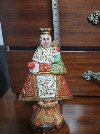 Figura Virgen con Niño vintage