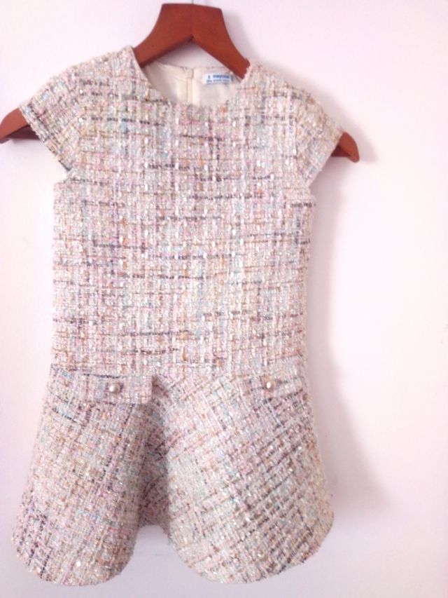 Vestido tweed niña 8 años