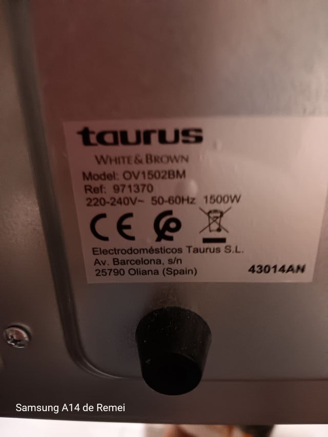 Horno eléctrico Taurus Horizon 30L