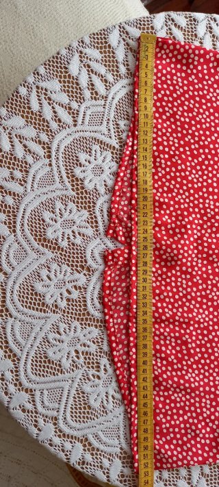 Blusa roja topos blancos - XL /42