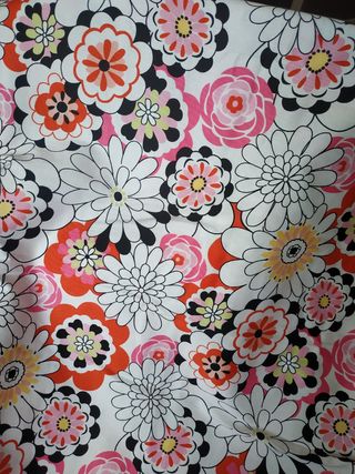 Tela estampada flores - Retal