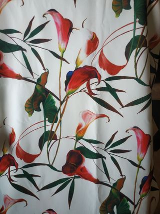 Tela estampada flores - Made in Italy