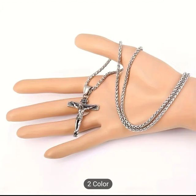 Crucifijo Jesús - Collar Oro/Plata