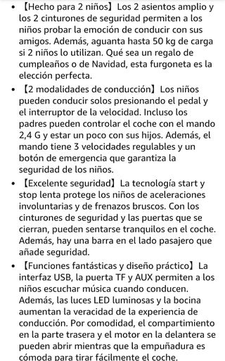 Coche Eléctrico Infantil COSTWAY 12V