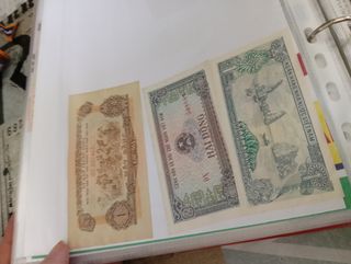 Banconote Birmania: 1, 5, 15 Kyat