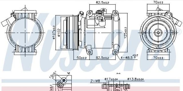 Compressore AC Nissens 891011