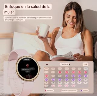 Smartwatch dorado y rosa PRECINTADO, SIN ABRIR.