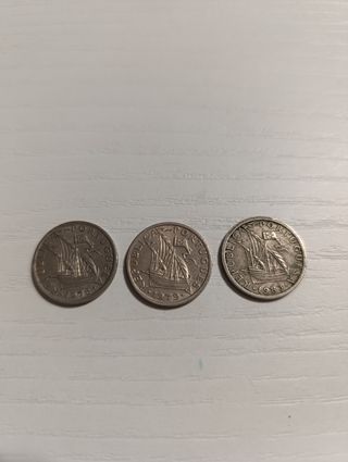 Lote 3 Monedas Portugal 2.50 Escudos