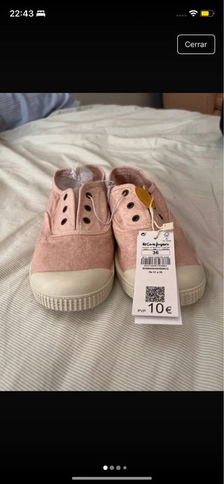 Zapatillas rosa verano - talla 36