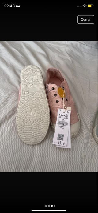 Zapatillas rosa verano - talla 36