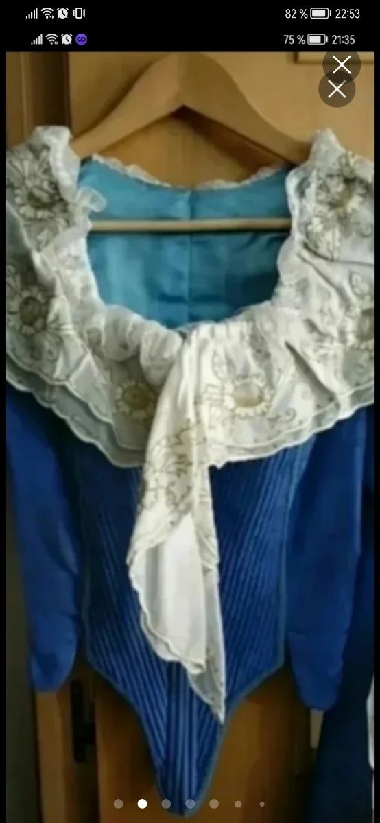 Traje fallera regional azul