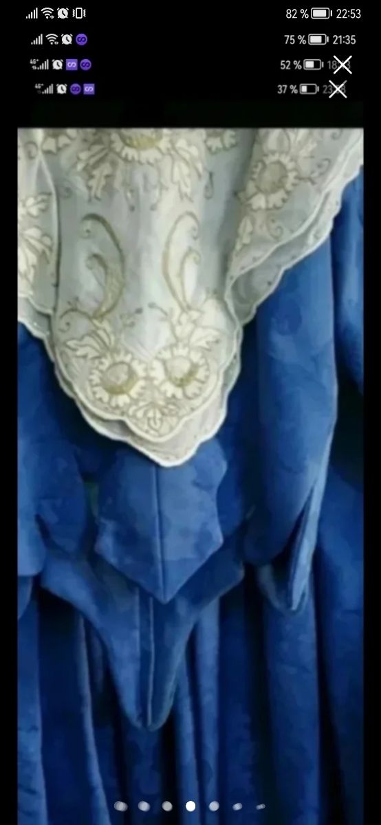 Traje fallera regional azul