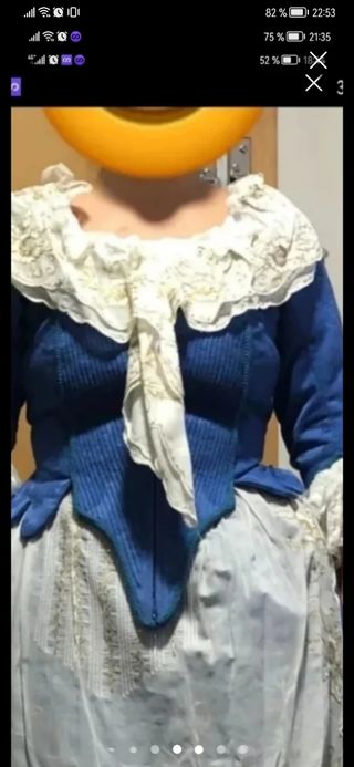 Traje fallera regional azul