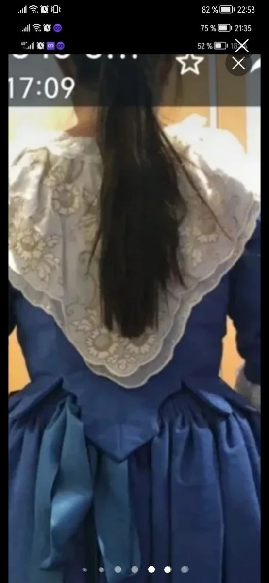 Traje fallera regional azul