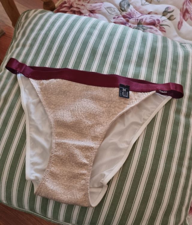 2 slip Etam XS/34/6 beige/bianco