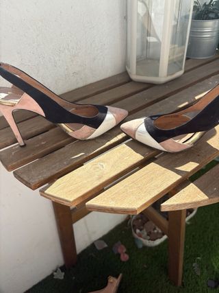 Zapatos tacón SuitBlanco