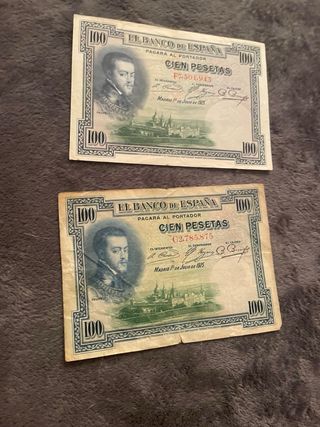Billetes antiguos España